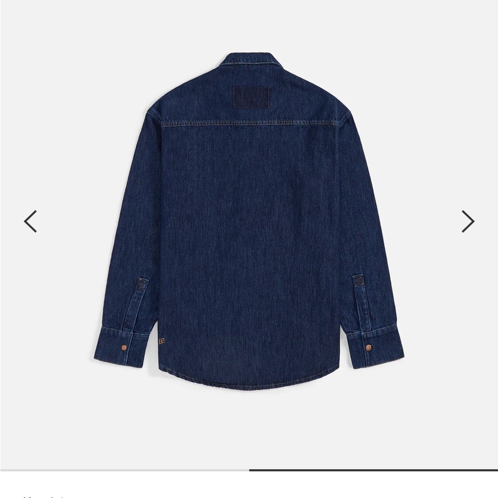 Ksubi Dark Indigo Denim Button-Down Shirt - Picture 3 of 5